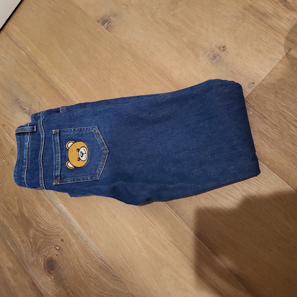 Moschino Couture Teddy Bear Patch Skinny Jeans 8